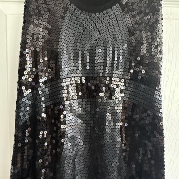 Black Sequin Max Studio Cocktail Party Dress Size Small - Picture 5 of 5